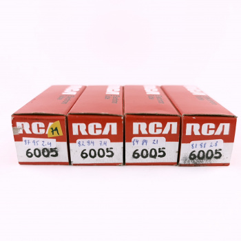 4 X 6005 / 6AQ5W RCA TUBE....