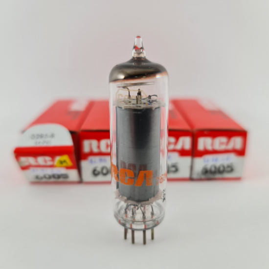 4 X 6005 / 6AQ5W RCA TUBE. 1960s...