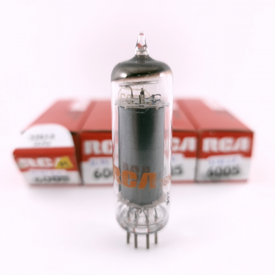 4 X 6005 / 6AQ5W RCA TUBE. 1960s...