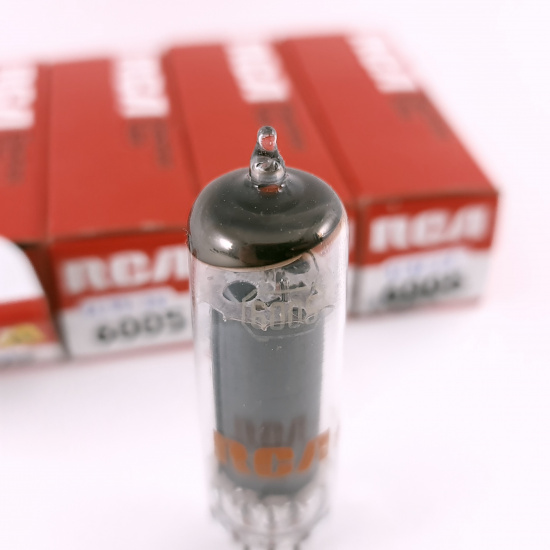 4 X 6005 / 6AQ5W RCA TUBE. 1960s...