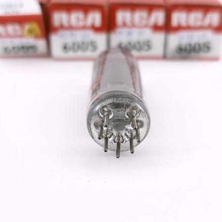 4 X 6005 / 6AQ5W RCA TUBE. 1960s PROD. BLACK PLATES. MATCHED QUAD. 79. CH166