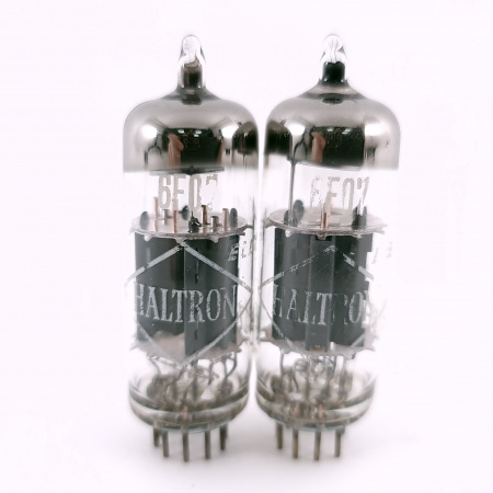 2 X 6CG7 / 6FQ7 HALTRON TUBE. 1960s HITACHI PROD. MATCHED PAIR. 81. CH166