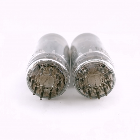 2 X 6CG7 / 6FQ7 HALTRON TUBE. 1960s HITACHI PROD. MATCHED PAIR. 81. CH166