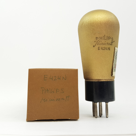 1 X E424N PHILIPS MINIWATT TUBE. NOS. RC141