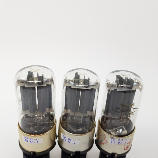 3 X 6N7GT TUBE. USED. 1971. RC141