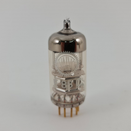 1 X E88C / 8255 SINGLE TRIODE VALVO TUBE. 1960s PHILIPS PROD. 3 MICA. GOLD PIN. HIGH GAIN. 91. CH166
