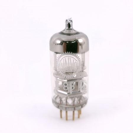 1 X E88C / 8255 SINGLE TRIODE VALVO TUBE. 1960s PHILIPS PROD. 3 MICA. GOLD PIN. HIGH GAIN. 91. CH166