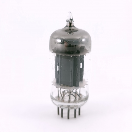 1 X 12AU7 / ECC82 GENERAL ELECTRIC TUBE. 1960s PROD. 17MM PLATES.USED.103.CH166