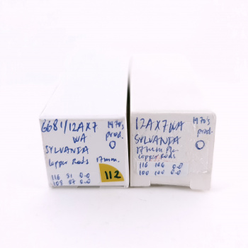 2 X 12AX7WA SYLVANIA TUBE....