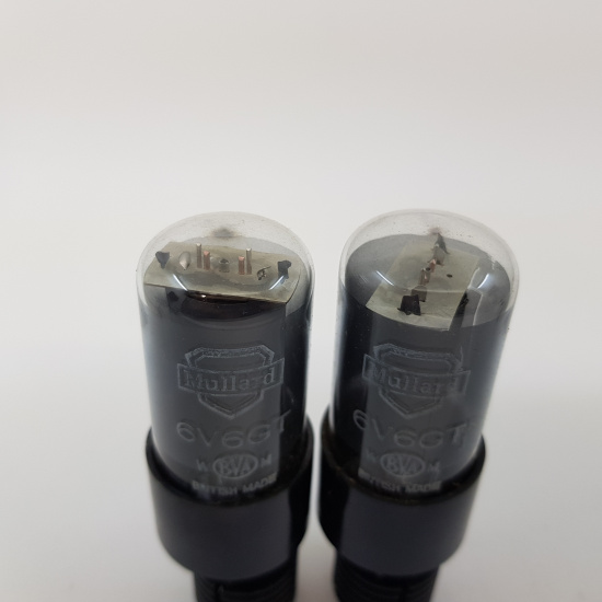 2 X 6V6GT MULLARD TUBE. USED. BRITISH...