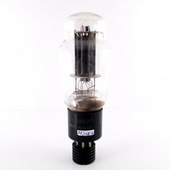 1 X 6L6G SYLVANIA TUBE. BLACK PLATES. 77%. CJ  ENA