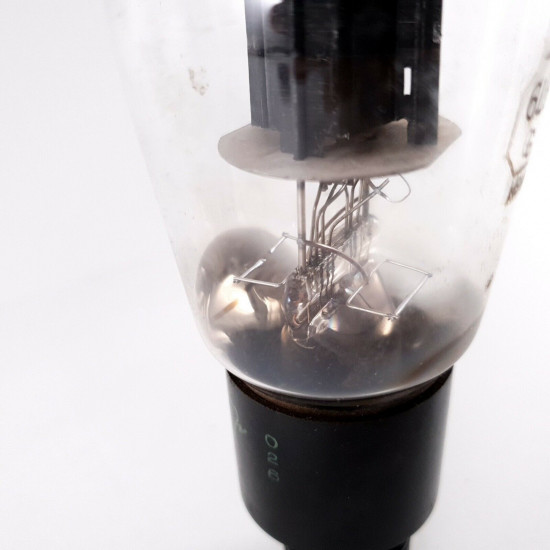 1 X 6L6G SYLVANIA TUBE. BLACK PLATES. 77%. CJ  ENA