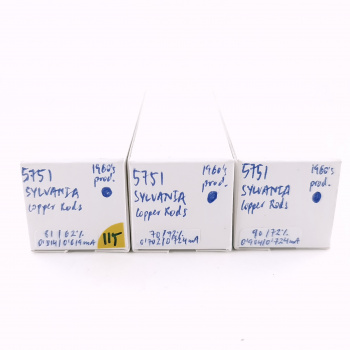 3 X 5751 SYLVANIA TUBE....