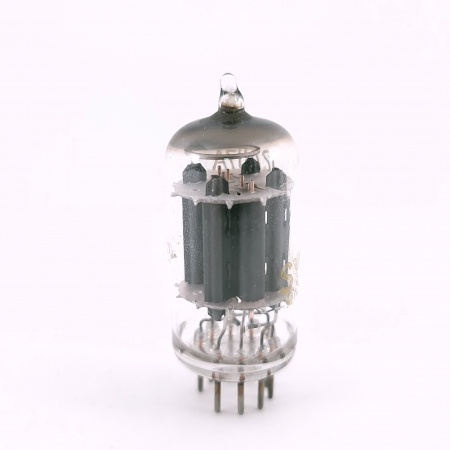 1 X 12AU7A SYLVANIA TUBE. 1960s PROD. 17MM PLATES. COPPER RODS. USED. 120.CH166