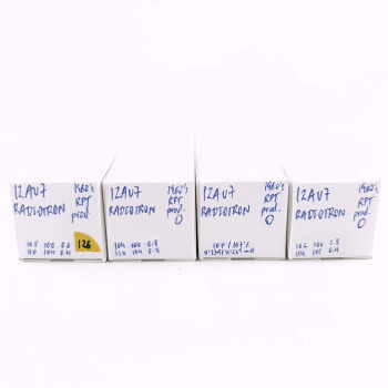 4 X 12AU7 RADIOTRON TUBE....