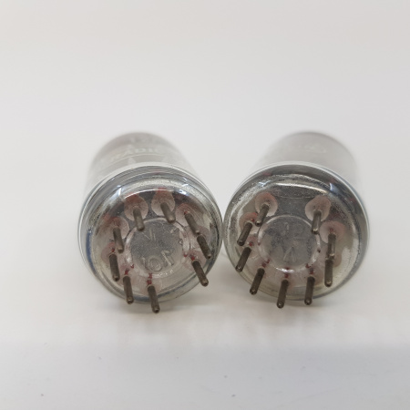 2 X 12AU7 RADIOTRON TUBE. 1960s PROD. 116/93% - 110/93%. PAIR MATCHED. C19