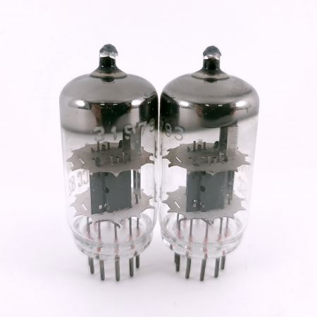 2 X ECC82 / 12AU7 KUNDAN TUBE. 1960s RFT PROD. 131. CH166