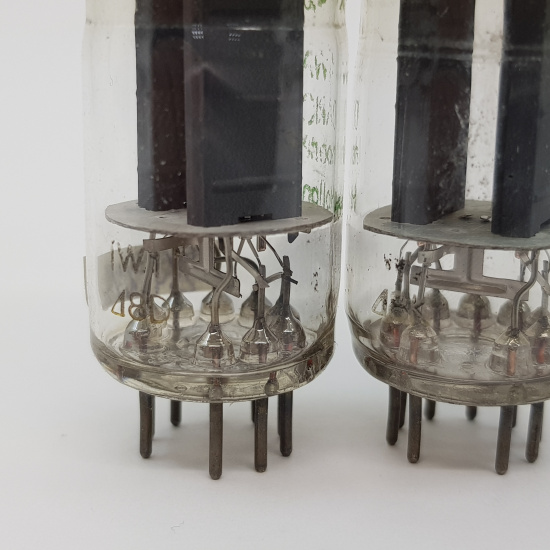 2 X E181CC MINIWATT-DARIO TUBE. 1960s...