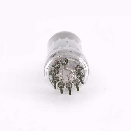 1 X 12AT7 BELVU TUBE. 1960s LA RADIOTECHNIQUE PROD. COPPER RODS. 133. CH166