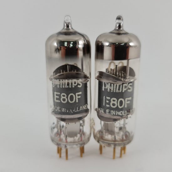 2 X E80F PHILIPS TUBE. 1960s PROD....