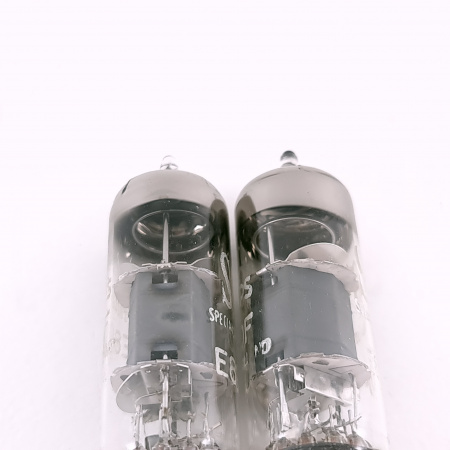 2 X E80F PHILIPS TUBE. 1960s PROD. GOLD PIN. SQ. MATCHED PAIR. 140. CH166