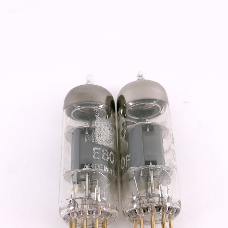 2 X E80F PHILIPS-MINIWATT TUBE. 1960s PROD. GOLD PIN. SQ.MATCHED PAIR.141.CH166