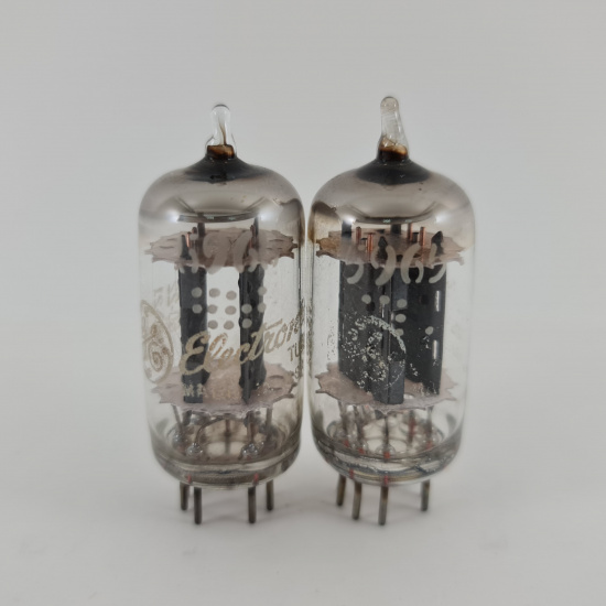 2 X 5965 GENERAL ELECTRIC TUBE. 1960s...