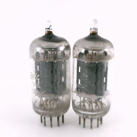 2 X 5965 GENERAL ELECTRIC TUBE. 1960s PROD. 17MM PLATES. MATCHED PAIR. 3. CH167