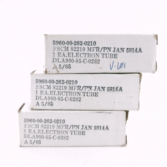 3 X JAN 5814A PHILIPC ECG TUBE. 1980s...