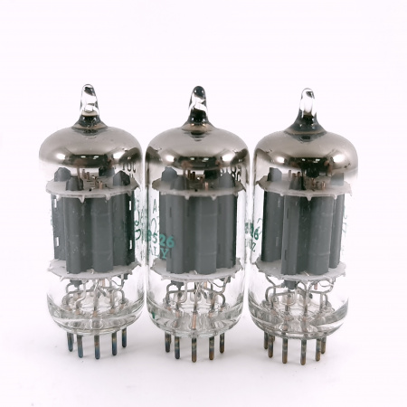 3 X JAN 5814A PHILIPC ECG TUBE. 1980s PROD. 17MM PLATES. MATCHED TRIO. 6. CH167