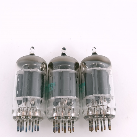 3 X JAN 5814A PHILIPC ECG TUBE. 1980s PROD. 17MM PLATES. MATCHED TRIO. 6. CH167