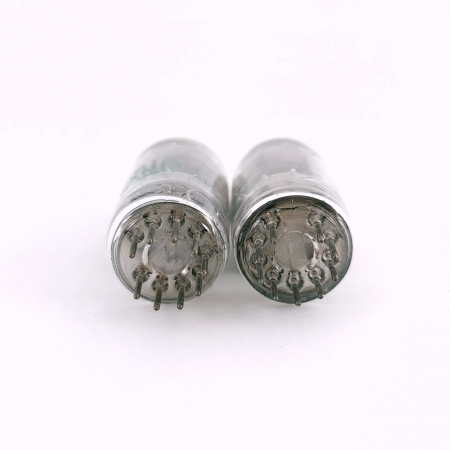 2 X 5814A SYLVANIA TUBE. 1960s PROD. 17MM PLATES. MATCHED PAIR. USED. 7. CH167