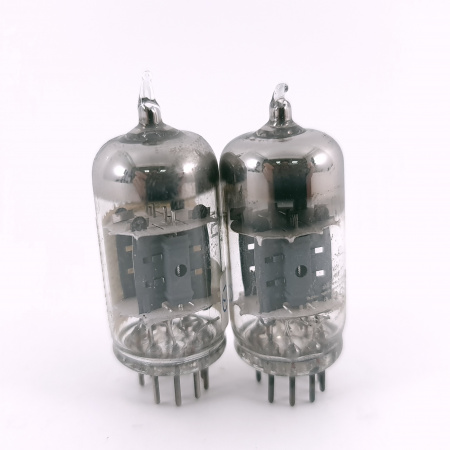 2 X ECC82 TUBE. 1960s MINIWATT BARCELONA PROD. MATCHED PAIR. USED. 13. CH167