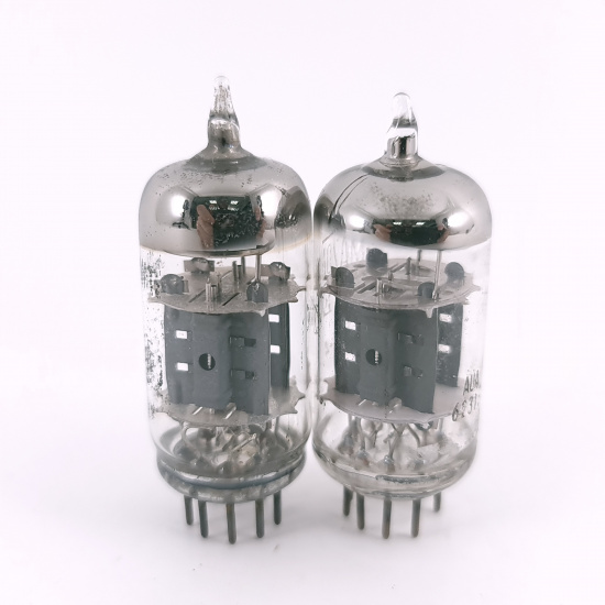 2 X ECC82 TUBE. 1960s MINIWATT...