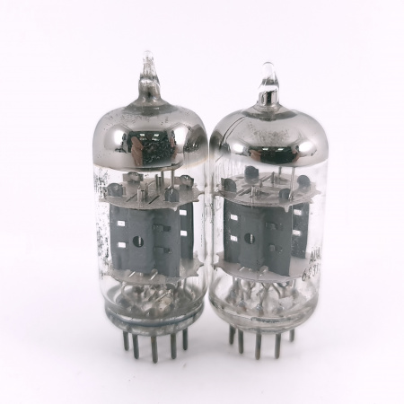 2 X ECC82 TUBE. 1960s MINIWATT BARCELONA PROD. MATCHED PAIR. USED. 14. CH167