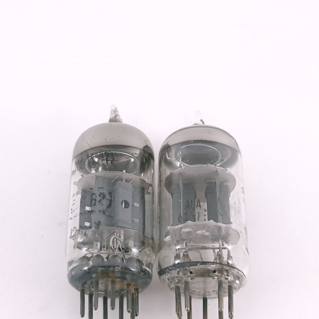 2 X ECC82 TUBE. 1960s MINIWATT BARCELONA PROD. MATCHED PAIR. USED. 14. CH167