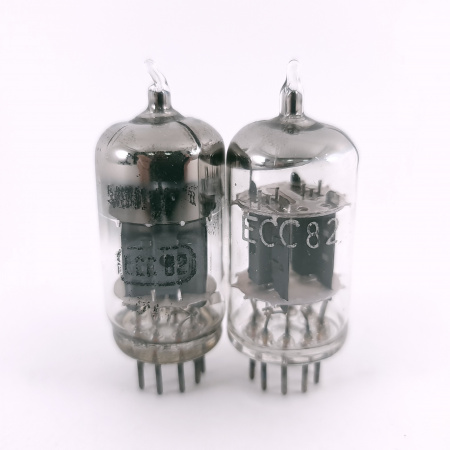 2 X ECC82 TUBE. 1960s MINIWATT BARCELONA PROD. MATCHED PAIR. USED. 15. CH167