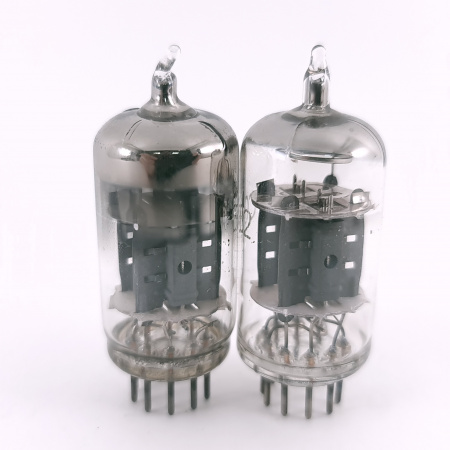 2 X ECC82 TUBE. 1960s MINIWATT BARCELONA PROD. MATCHED PAIR. USED. 15. CH167