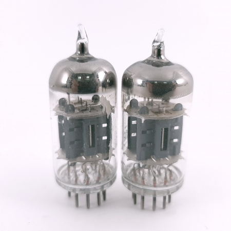 2 X ECC82 MINIWATT BARCELONA TUBE. 1960s PROD. MATCHED PAIR. USED. 19. CH167