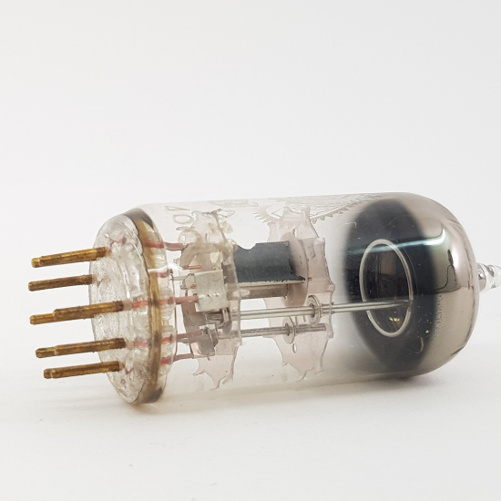 1 X EC81 VALVO TUBE. 1960s PROD. GOLD...