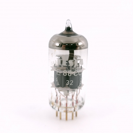 1 X E88CC TESLA TUBE. 1960s PRODUCTION. GOLD PIN. 21. CH167