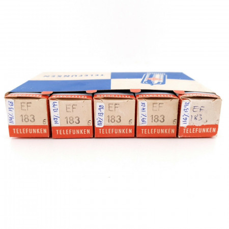 5 X EF183 / 6EH7 TELEFUNKEN TUBE. 1950s Siemens und Halske PROD. MATCHED1 CH131