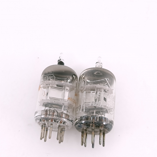 2 X 6AK5 RCA TUBE. 1950s PROD. CHROME...