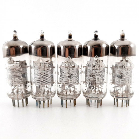 5 X EF183 / 6EH7 TELEFUNKEN TUBE. 1950s Siemens und Halske PROD. MATCHED1 CH131