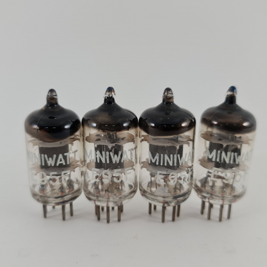 4 X E95F / 6AK5 MINIWATT TUBE. 1960s...