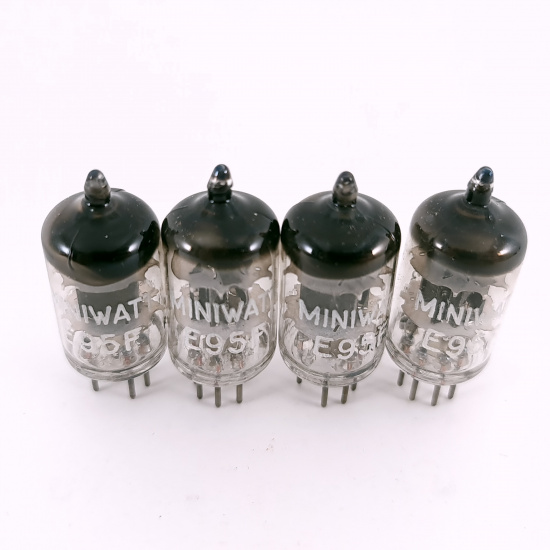4 X E95F / 6AK5 MINIWATT TUBE. 1960s...