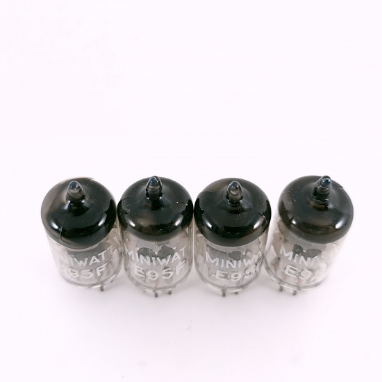 4 X E95F / 6AK5 MINIWATT TUBE. 1960s...
