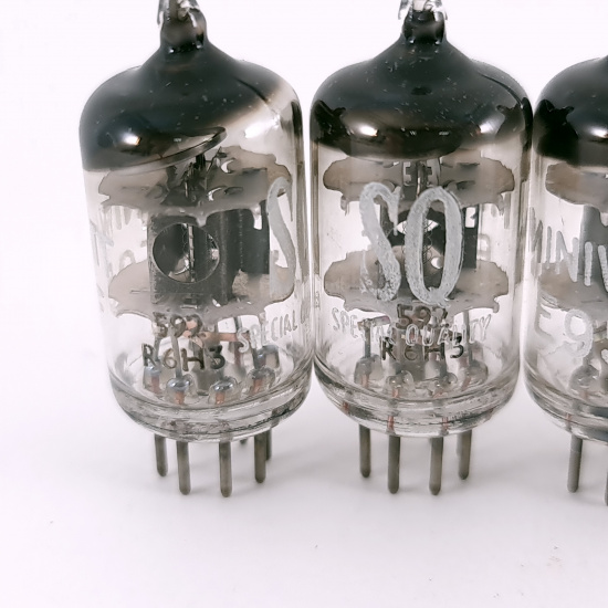 4 X E95F / 6AK5 MINIWATT TUBE. 1960s...