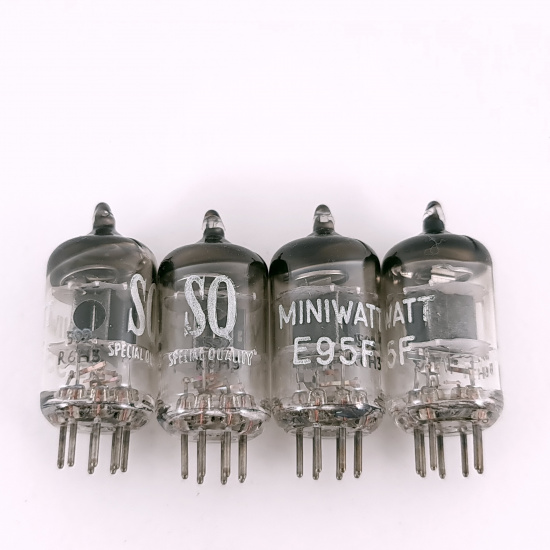 4 X E95F / 6AK5 MINIWATT TUBE. 1960s...