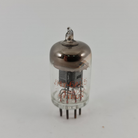 1 X 6AK5W HYTRON TUBE. 1950s PROD. BLACK PLATES. D-G. 37. CH167